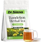 Dr. Siana Dandelion Root Tea Bags，Burdock Root Tea &amp; Green Tea，5g x 30 Teabags - Premium Natural Herbal Tea, Support Digestive Function