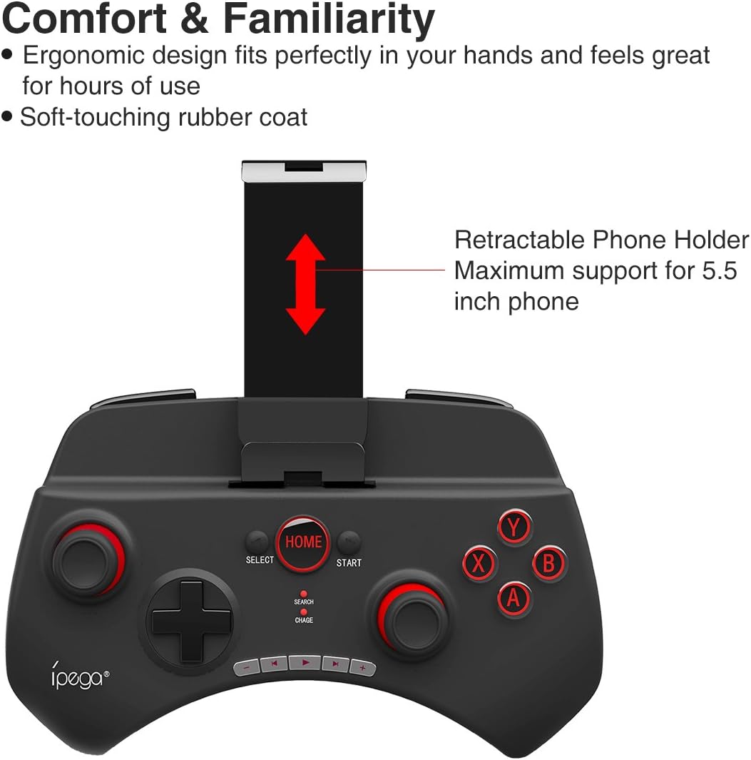 Amazon 19最新進化版 Pg 9025 Bluetooth コントローラー ゲームパッド Nintendo Switch Android Ps3 Windows Pc Samsung Gear Vrなど対応 荒野行動 Free Fire対応 日本語説明書 Ipega ゲームパッド 通販