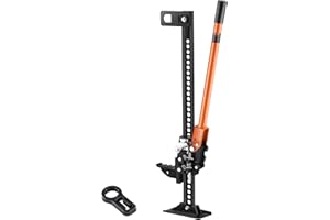 VEVOR Farm Jack, 34" Utility High Lift Farm Jack, 3.18 Ton (7,000 lbs) Capacity Ratcheting Off Road Utility Jacks, Heavy-Duty Lift Jacks with 5.12"-28" Lifting Range for Tractor, Truck, SUV