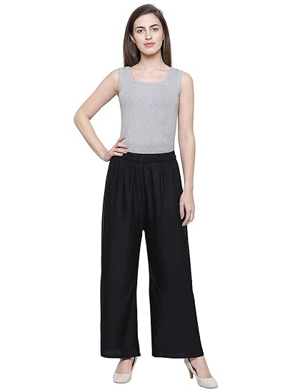 Buy Women's Reyon Plazo Pant with free 