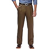 Haggar Men
s Premium No Iron Khaki Classic Fit Pleat Front Pant (Regular and Big 
Tall Sizes)
