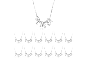 Inbagi 12 Pcs Sport Theme Necklace Gifts Bulk Softball Cheer Baseball Volleyball Necklace Jewelry for Team Accessories Player Party Favors