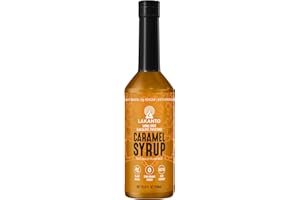 Lakanto Simple Flavoring Syrup - Monk Fruit Sweetener with Allulose, Perfect for Coffee, Tea, Cocktails, Snow Cones, Sodas, Other Drinks, Keto, Vegan (Caramel - 25.4 fl oz)
