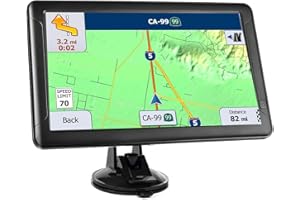 GPS Navigator for Car Truck RV 2025,Trucker GPS for Semi Truck,9 Inch Touchscreen with Latest Map,Lifetime Free Map Updates,V