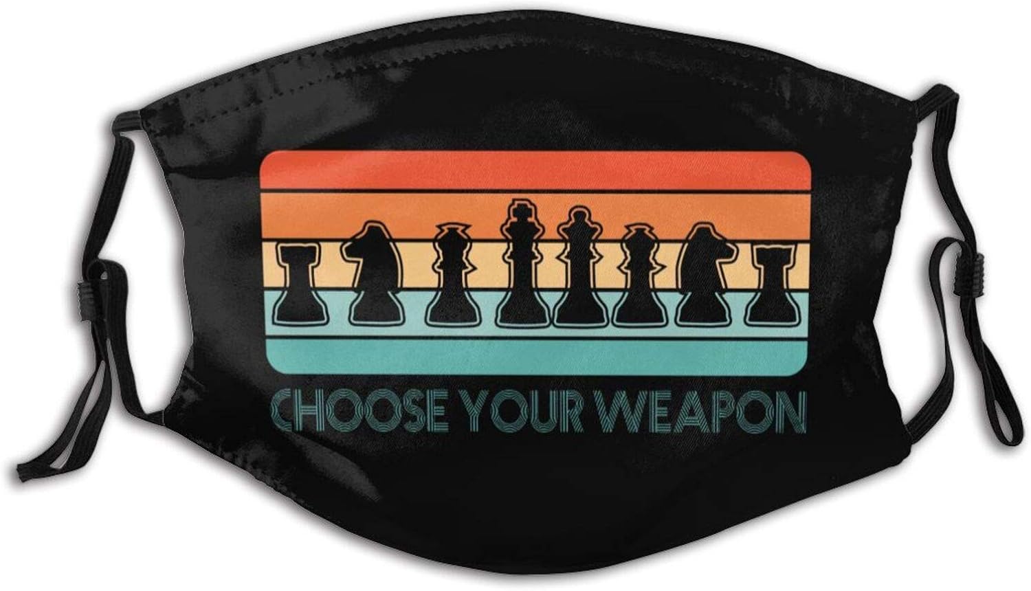 Choose Your Weapon Chess Strategy Funny Face Mask With Filter 