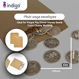 Indigo Brown Manilla Self-Seal Wage Envelopes 102x108mm Sage Compatible Pack 200 view 3