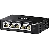 WAVLINK 5-Port Gigabit Ethernet Unmanaged Switch, Home Network Hub, Office Ethernet Splitter, Plug &amp; Play, Desktop/Wall Mount, Silent Operation, Metal Case