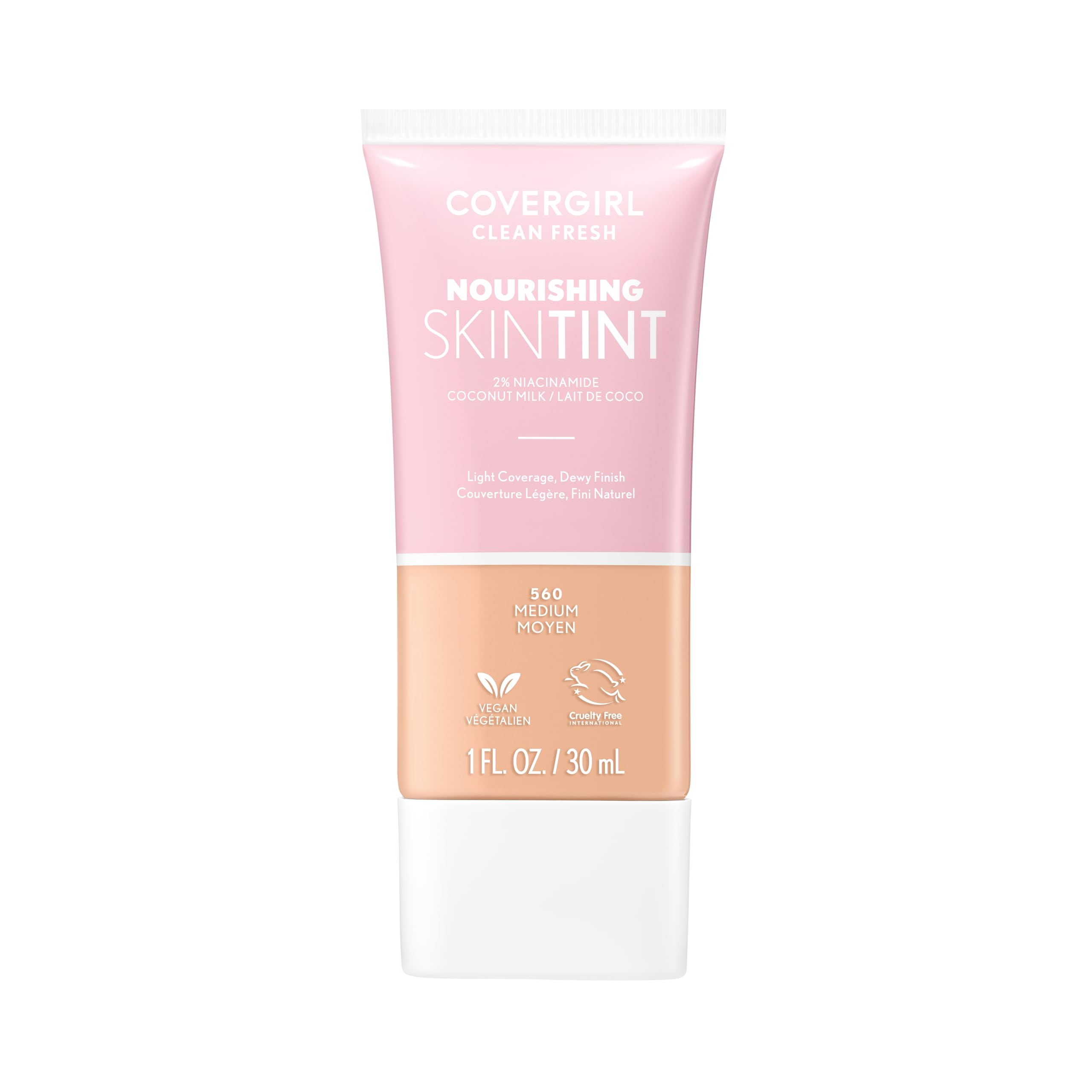 Clean Fresh Skin Milk Foundation - 560 Medium by CoverGirl for Women - 1 oz Foundation