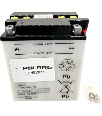 GS YUASA 新品YB14-B2 YB14-B2 High Perf Conv 12V MC Battery, Dry Charged 14 AH, M224B2