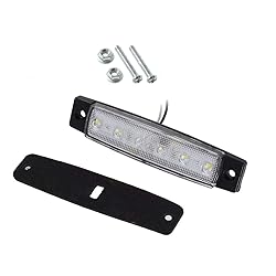 KYYET White LED Side Marker Lights,(Pack of 20) 6