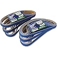 1/2" x 18" Zirconia Sanding Belts for Metal, 1/2 x 18 Inch Zirconia Metal Grinding Sand Paper, 36 PCS 6 Each of 40/60/80/120/