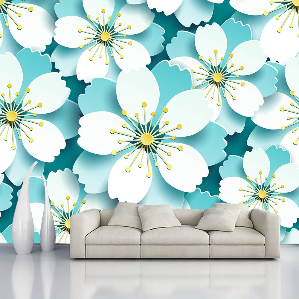 Buy Wallpaper Production Wall 3D Flowers Sticker for Home Décor, Living