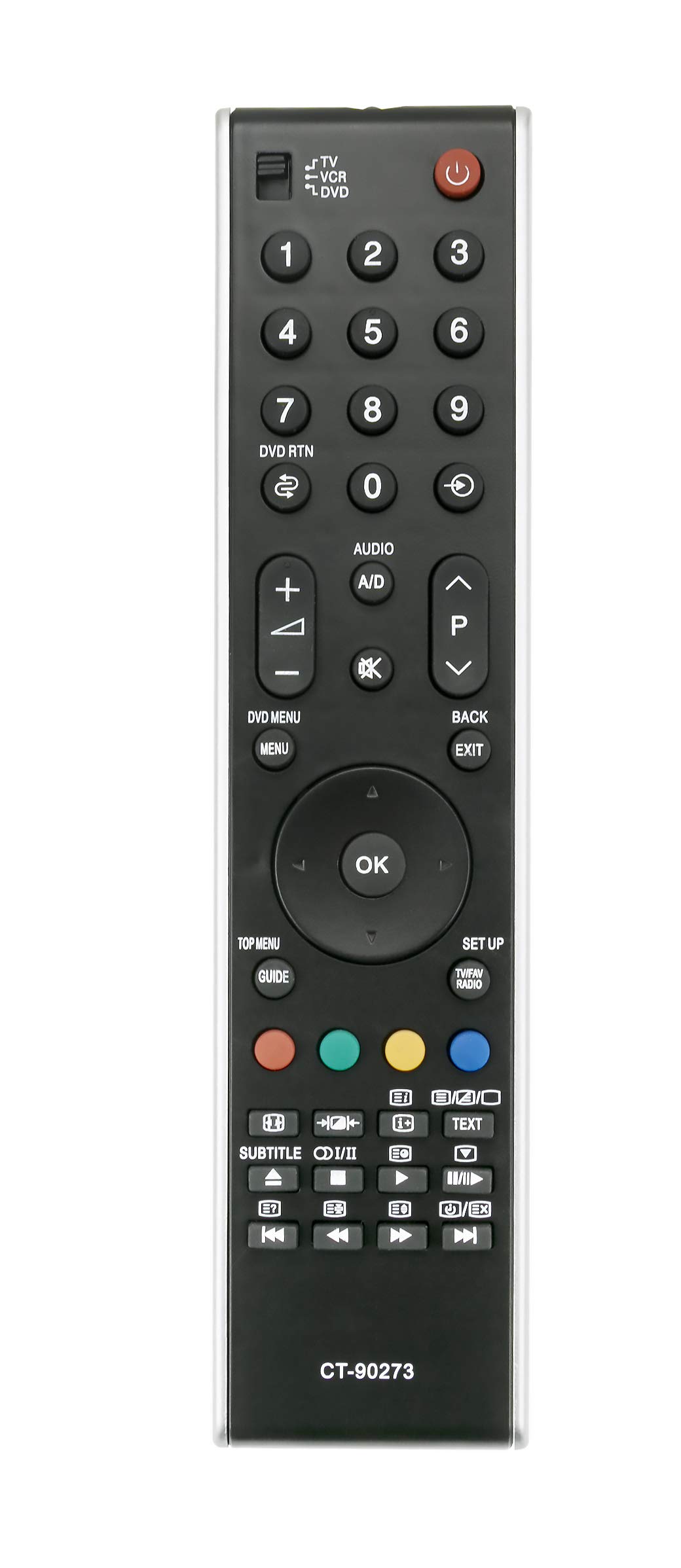VINABTY Remote Control CT-90273 Compatible with Toshiba CT90307 CT90287 42C3030D 42X3030D 32C3030D 37C3030D 37X3030D