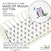 1 Fitted Muslin Cotton Baby Crib Sheets For Better Sleep. Premium, Soft, & Breathable Cotton Sheets For Babies. Unisex Cute Prints For Infants, Toddlers.