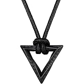 FaithHeart Norse Viking Rune Necklace with Adjustable Braided Leather/Stainless Steel Rope Chains for Men Women, Vintage Amulet Jewelry Gift with Delicate Box