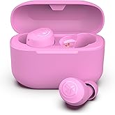 JLab Go Air Pop+ True Wireless Earbuds, in Ear Headphones, Bluetooth Earphones, 35H Playtime Ear Buds, Bluetooth Earbuds with Microphone, USB-C Charging Case, Dual Connect, EQ3 Sound, Pink