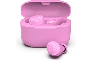 JLab Go Air Pop True Wireless Bluetooth Earbuds & Charging Case - Pink, Dual Connect, IPX4 Sweat Resistance, Bluetooth 5 Connection, 3 EQ Sound Settings Signature, Balanced, Bass Boost