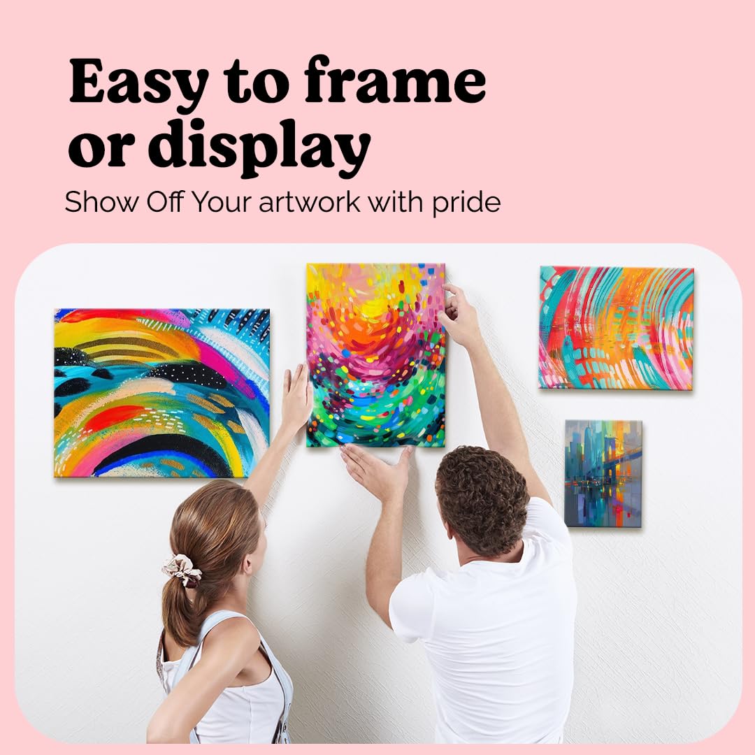 Chalkola Canvas for Painting - (20 Bulk Pack, 5x7, 8x10, 9x12, 11x14 inch) | 100% Cotton Panels, Primed Blank Canvases for Painting for Kids & Adults - Paint Canvas Boards for Acrylic, Oil, Watercolor
