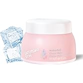 Saturday Skin Waterfall Glacier Water Face Cream – Oil Free Korean Face Moisturizer for Oily Skin, Lightweight Gel Face Moisturizer & Cute Moisturizer, Day & Night Korean Night Cream(1.69 Fl Oz/50ml)