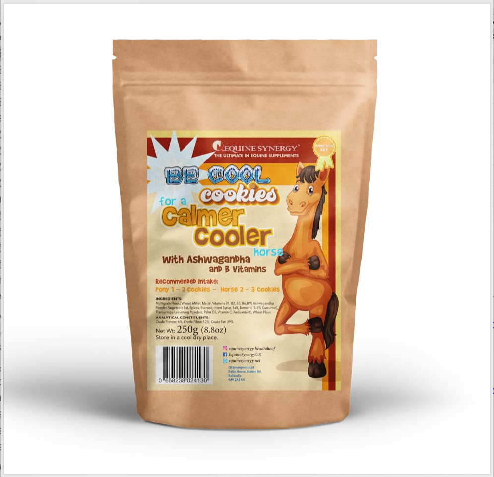 "BE COOL" COOKIES for a "Chilled Out" CALM COOL Horse - With Ashwagandha and B Vitamins
