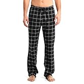Idtswch Mens Tall Pajama Pants 30/32/34/36/38 Long Inseam Plaid Lounge Pants Sleepwear Pajama Bottoms 100% Cotton