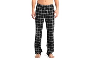 Idtswch Mens Tall Pajama Pants 30/32/34/36/38 Long Inseam Plaid Lounge Pants Sleepwear Pajama Bottoms 100% Cotton
