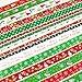 Konsait 16Pack Christmas Ribbons Trims Grosgrain Ribbons Decorative Ribbons Christmas Festive Themed Ribbons for DIY Craft, Xmas Decor Winter Holiday Festival Season Christmas Gift Wrapping