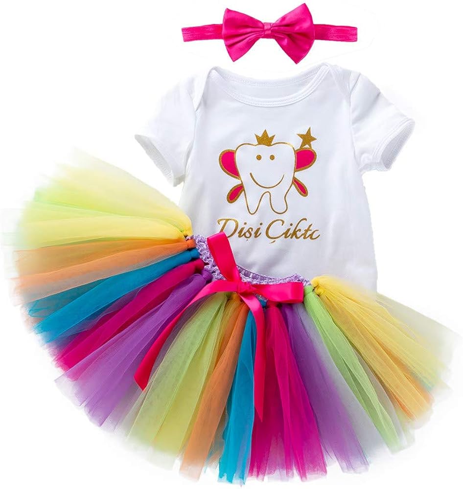 rainbow dress girl amazon