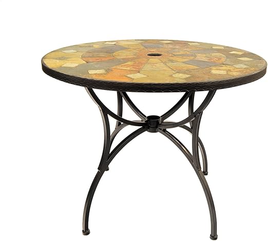 Europa Leisure Granada Patio Table 91 X 91 X 73 Cm Earthy