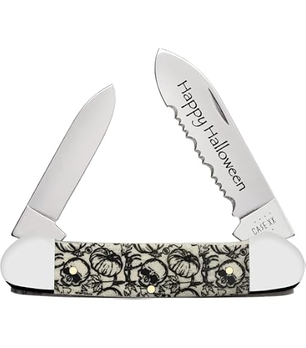 Amazon.com : Case xx Knives Jack-O-Lanterns Orange Bone Trapper