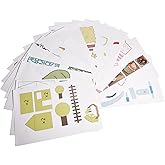 20pcs 3D Printing Pen Drawing Templates Includes 40 Different Cartoon Designs, 3D Drawing Drawing Books for 3D Printing Pen f