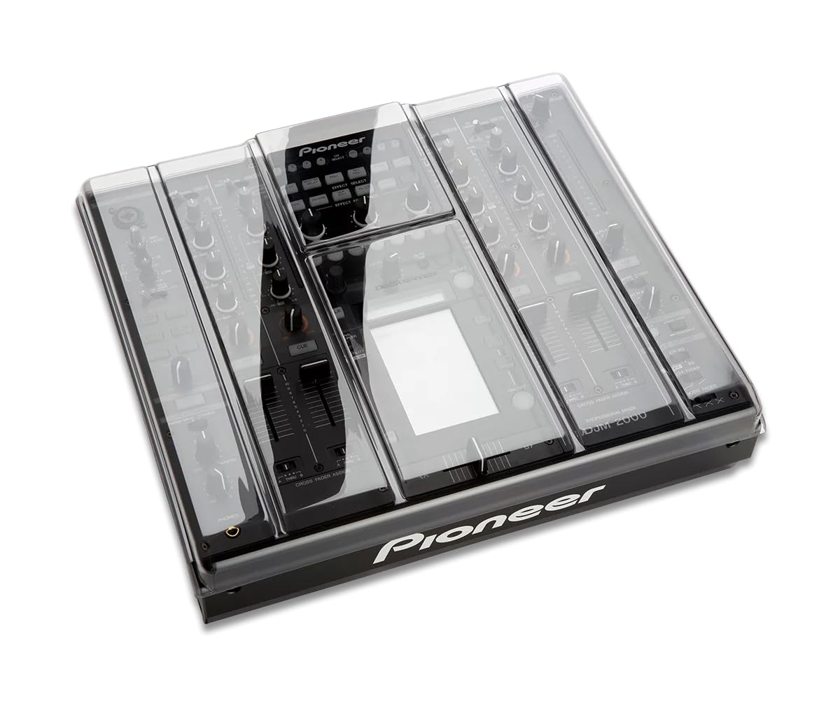 Decksaver Cover for Pioneer DJ DJM-2000 (NXS) - Super-Durable Polycarbonate Protective lid in Smoked Clear Colour, Made in The UK - The DJs' Choice for Unbeatable Protection
