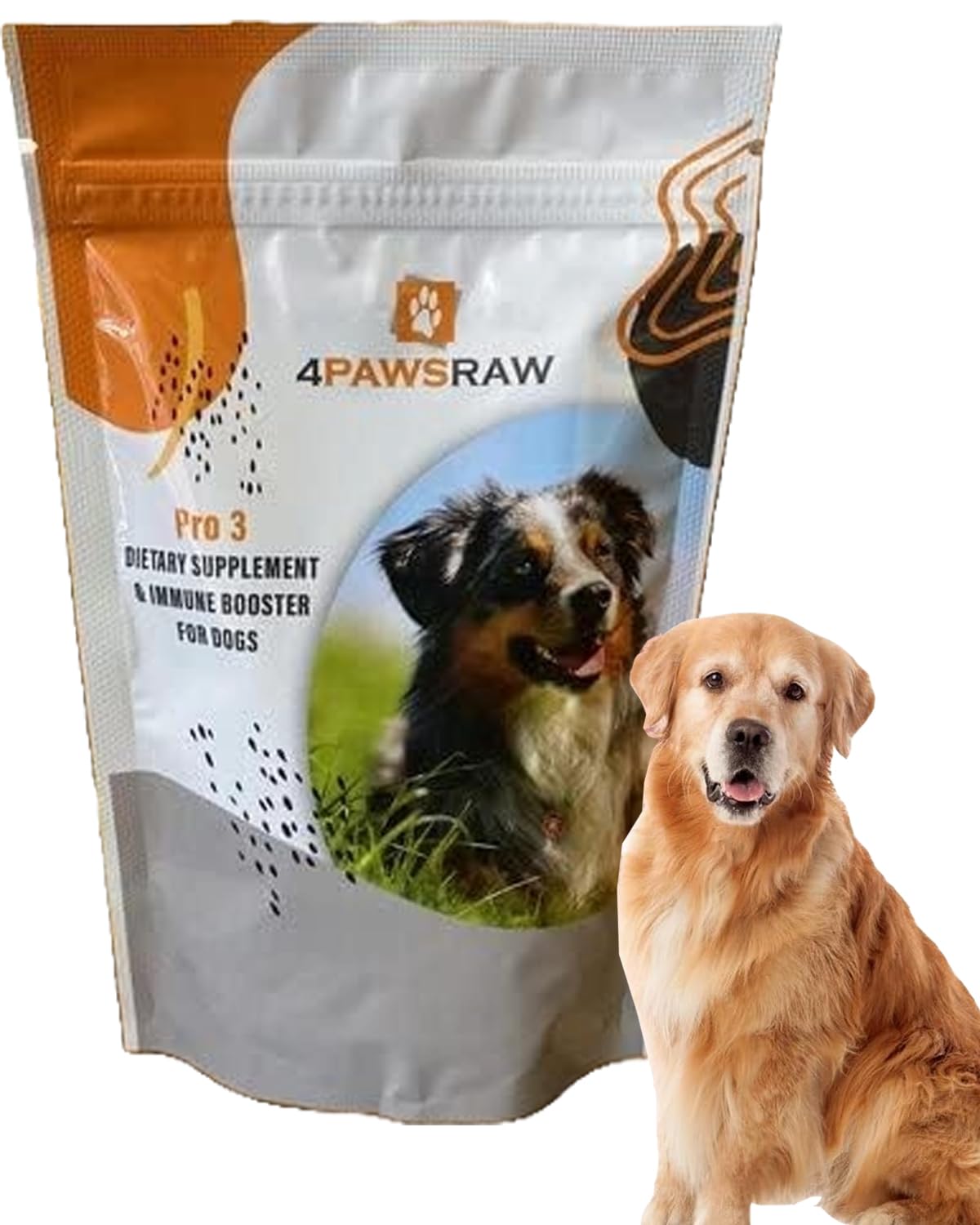 4PAWSRAW Dog Multivitamins & Minerals Supplement Immunity Booster Dietary Supplements (180g Powder)