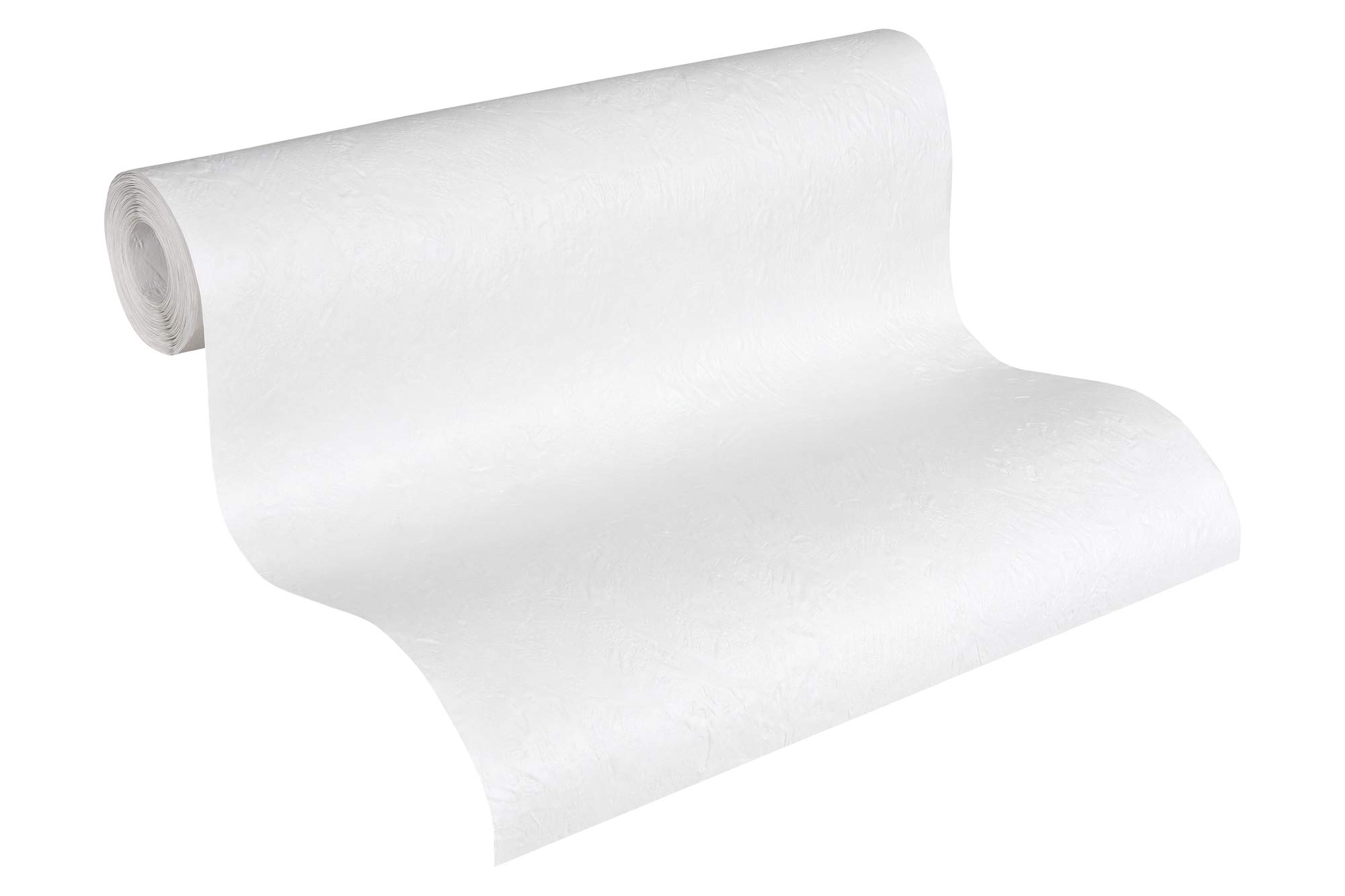 A.S. Création Non-Woven Wallpaper Ökotapete Wallpaper 10.05 x 0.53 m Made in Germany 141415 White 1414 15