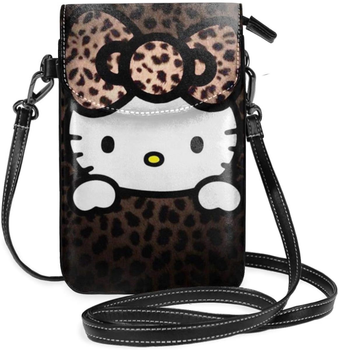 hello kitty leopard purse