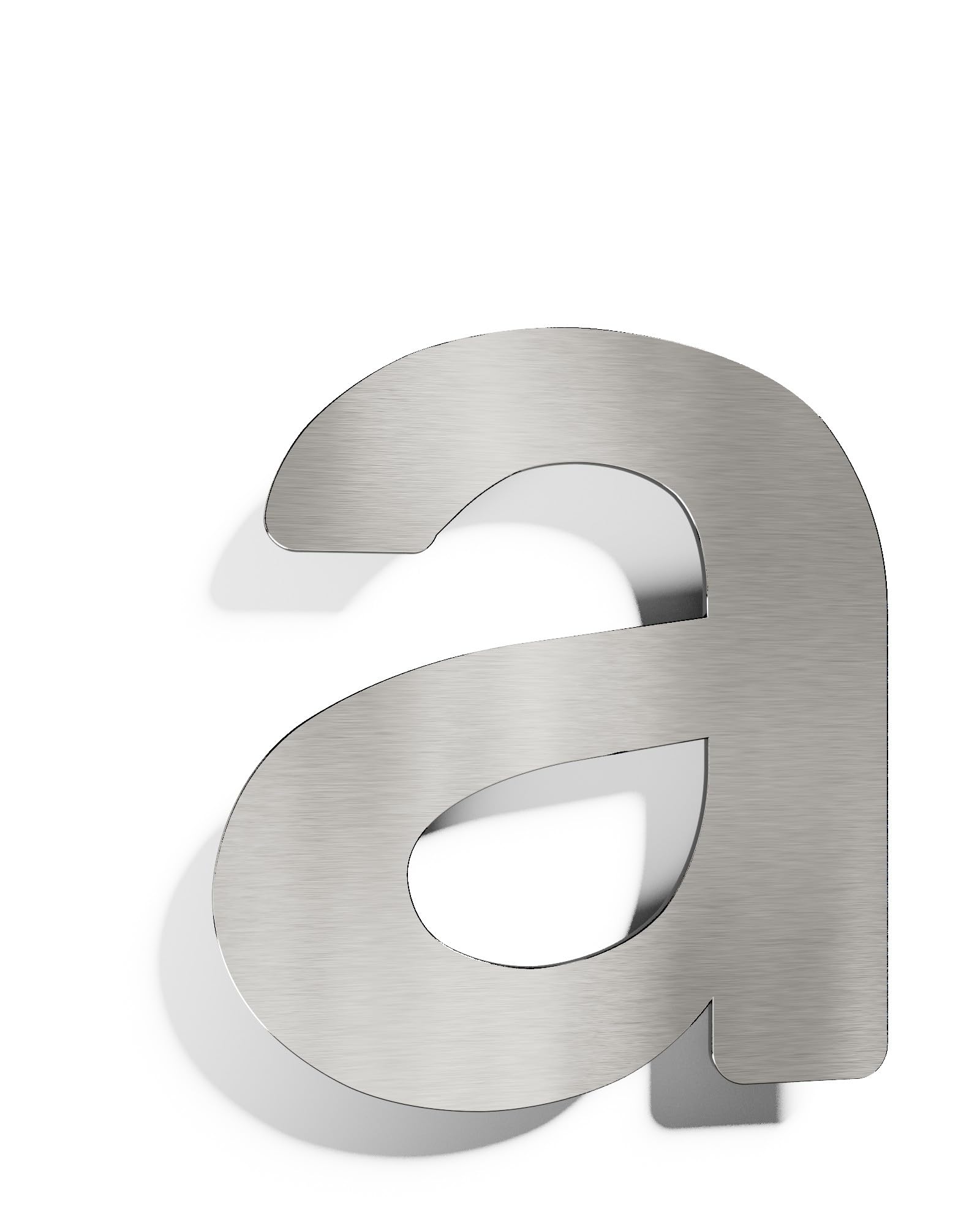 N-01-A-E House Number A Solid Weatherproof and Rustproof Stainless Steel 14 cm with Mounting Material Brushed Design House Number Plate
