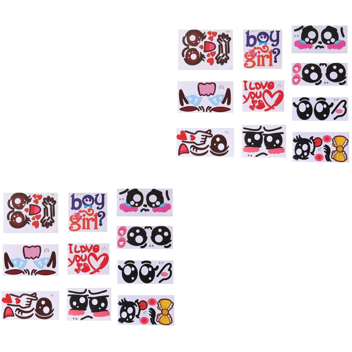 Housoutil Pregnancy Belly Stickers Funny Facial Expression Decal: Maternity Baby Stickers for Pregnant Women 20 Pcs