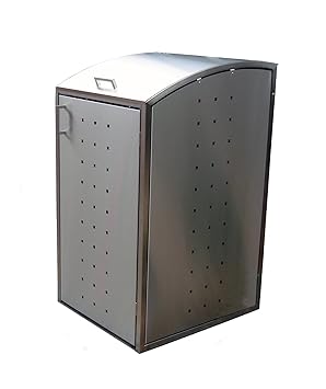 Resorti Mulltonnenbox Edelstahl 120 240 Liter Hochwertige