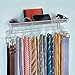 InterDesign Classico Wall Mount Closet Organizer - Storage Rack with Shelf for Ties, Belts or Wallets, Chrome