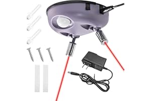 Gasedin Parking Guide Assist Laser Sensor, 360 Degree Adjustable Laser Head Car Garage Sensor, Universal Dual Lasers Garage S