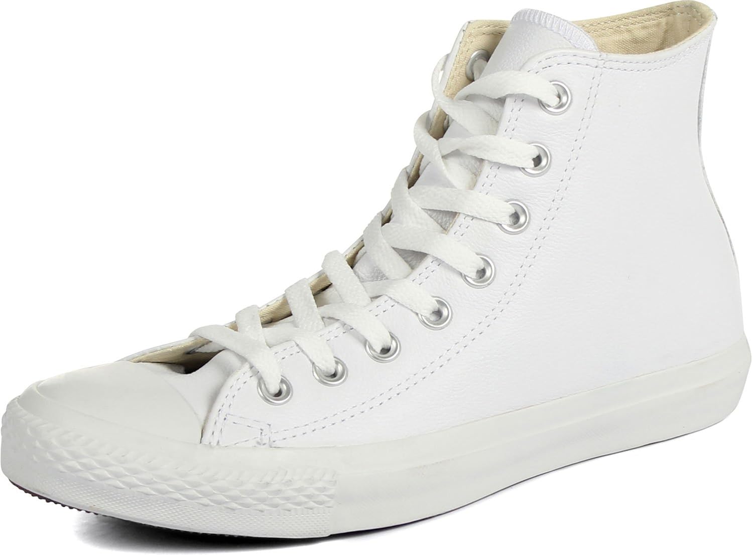 converse chuck taylor all star hi white monochrome sneakers