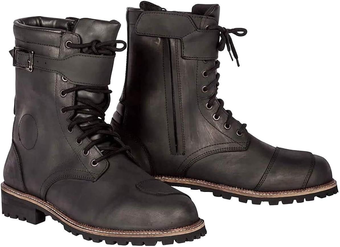 Spada Pilgrim Grande Waterproof Motorcycle Motorbike Boots Brown