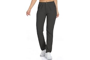 CNBQDD Women Travel Golf Pants 27''/29''/31'' Lightweight Quick Dry Hiking Outdoor Athleisure Pants Water Resistant Lounge Casual