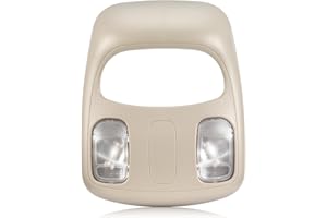 ISINFLASH 1DK78BD1AA Overhead Console Dome Map Reading Light, Interior Roof Ceiling Center Console Housing Compatible with Dodge Ram 1500 2500 3500 4500 5500 2002-2010