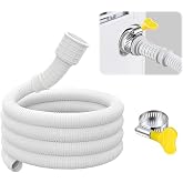 ZJSYTQS Portable Dehumidifier Drain Hose，13FT | Cuttable Rubber Adapter, Clamp, Flexible, Universal AC and Dehumidifier Replacement Hose Kit