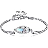 ONEFINITY Filigree Bracelet 925 Sterling Silver Abalone Shell Bracelet Filigree Jewelry Gifts For Women