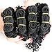AMELI 4 Kinky Curly Human Hair Short Curly Bundles Water Weave Hair Human Bundles Unprocessed Virgin Brazilian Hair Extensions (8 8 8 8)
