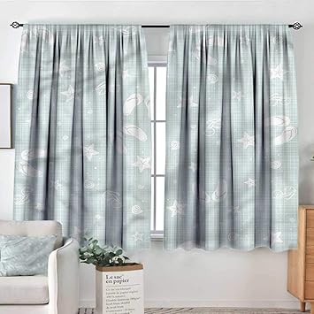 Amazon Com Renteriadecor Aqua Kid S Customized Curtains Beach