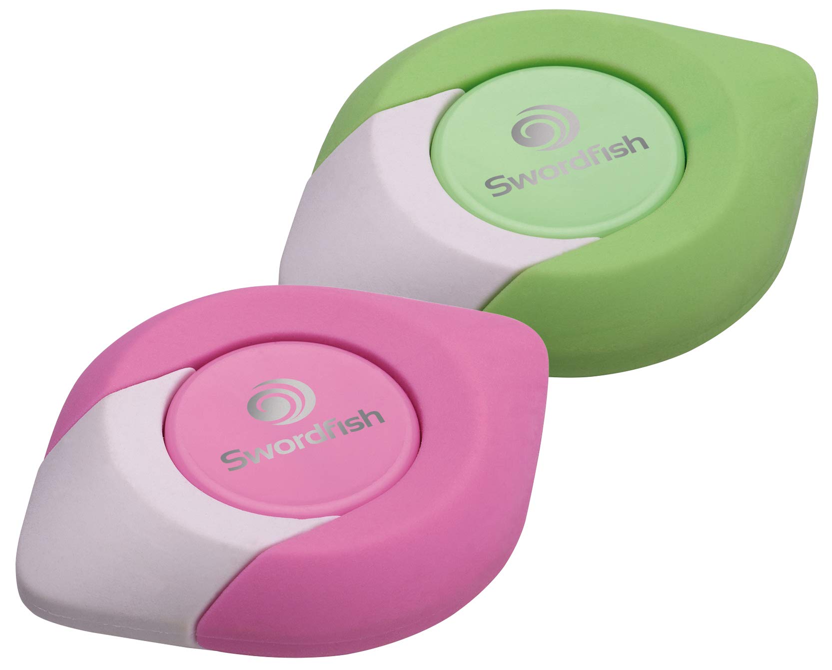 Swordfish ‘Optik’ Eraser – Pink or Green [Pack of 1] PVC and Phthalate Free Tablet Eraser [40369]