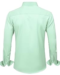 J.VER Men's Dress Shirts Solid Long Sleeve Stretch